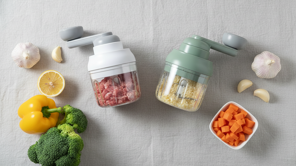 Manual Food Chopper - Bright Overhead Flat Lay